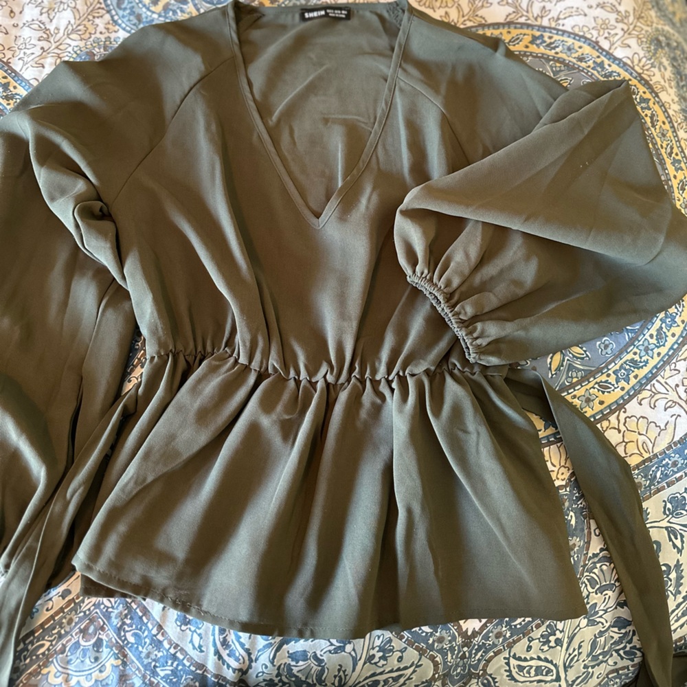 SHEIN Dark Green Top